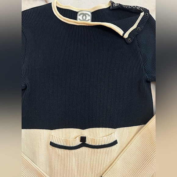 Chanel Sport Vintage 08P ribbed long sleeve top - Picture 7 of 16